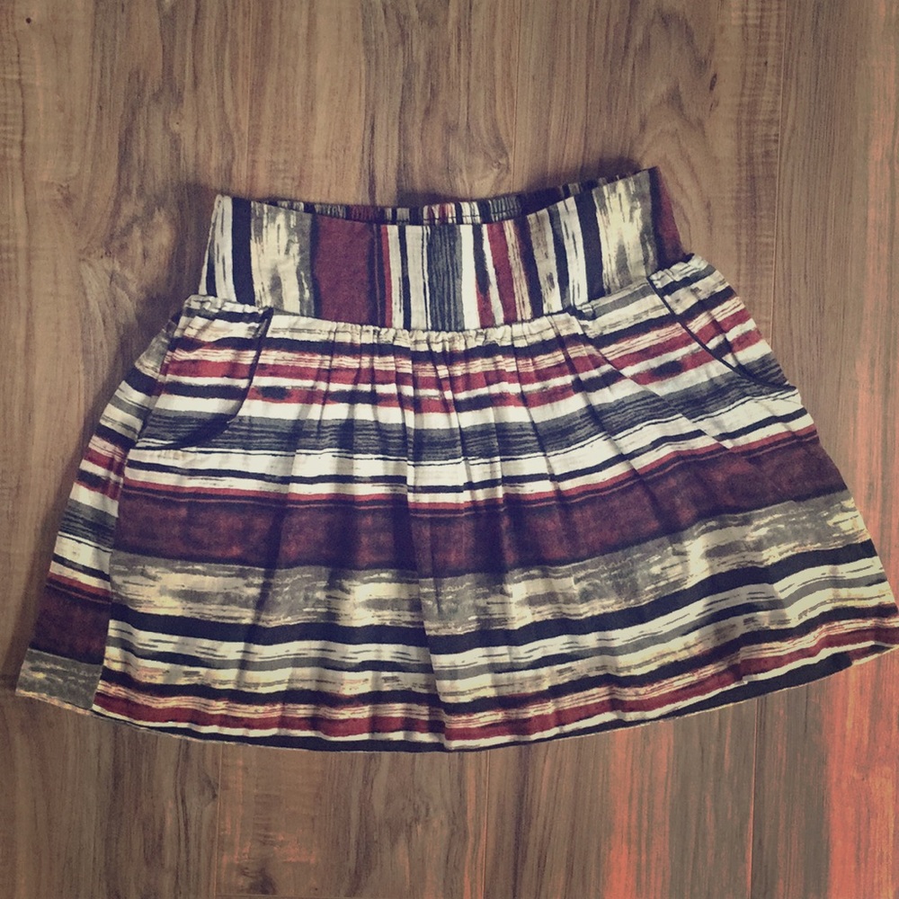 Charolette Russe Brown, Green, black & cream skirt